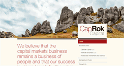 Desktop Screenshot of caprokcapital.com